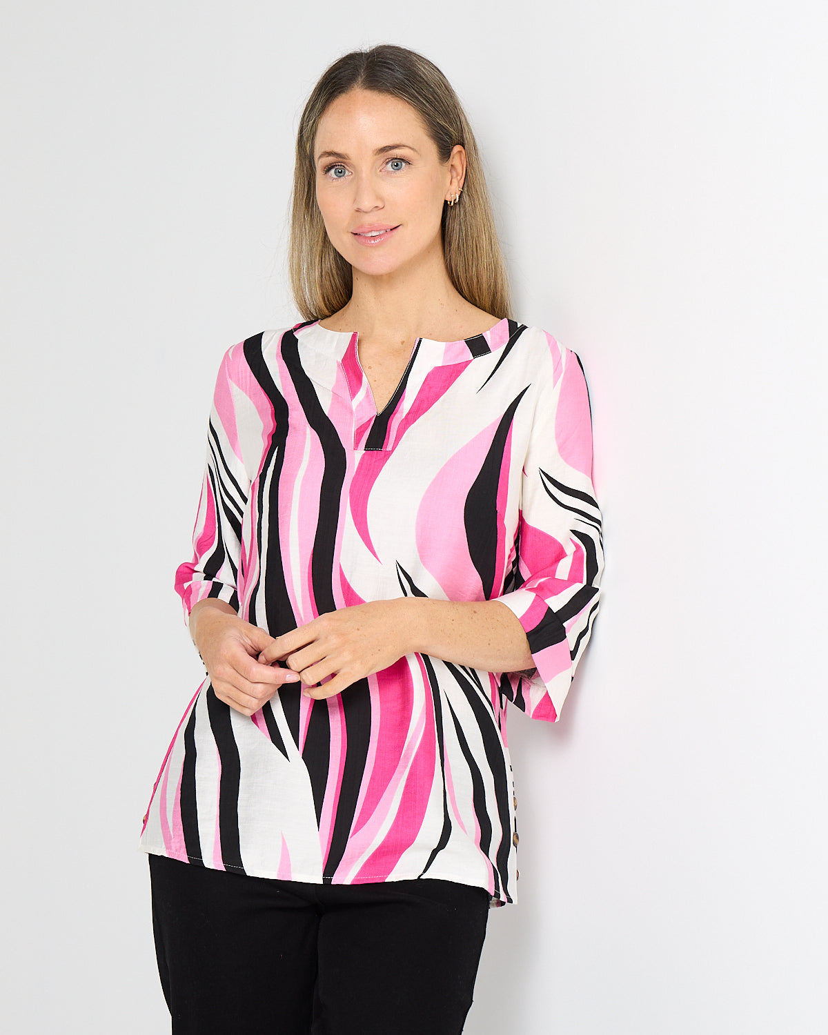 Brisa Top - Pink Flame