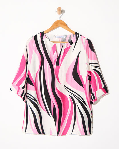 Brisa Top - Pink Flame