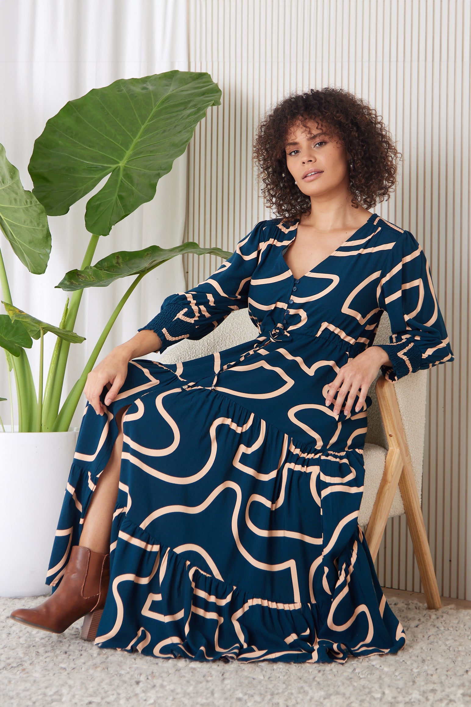 Teal long sleeve maxi dress hot sale