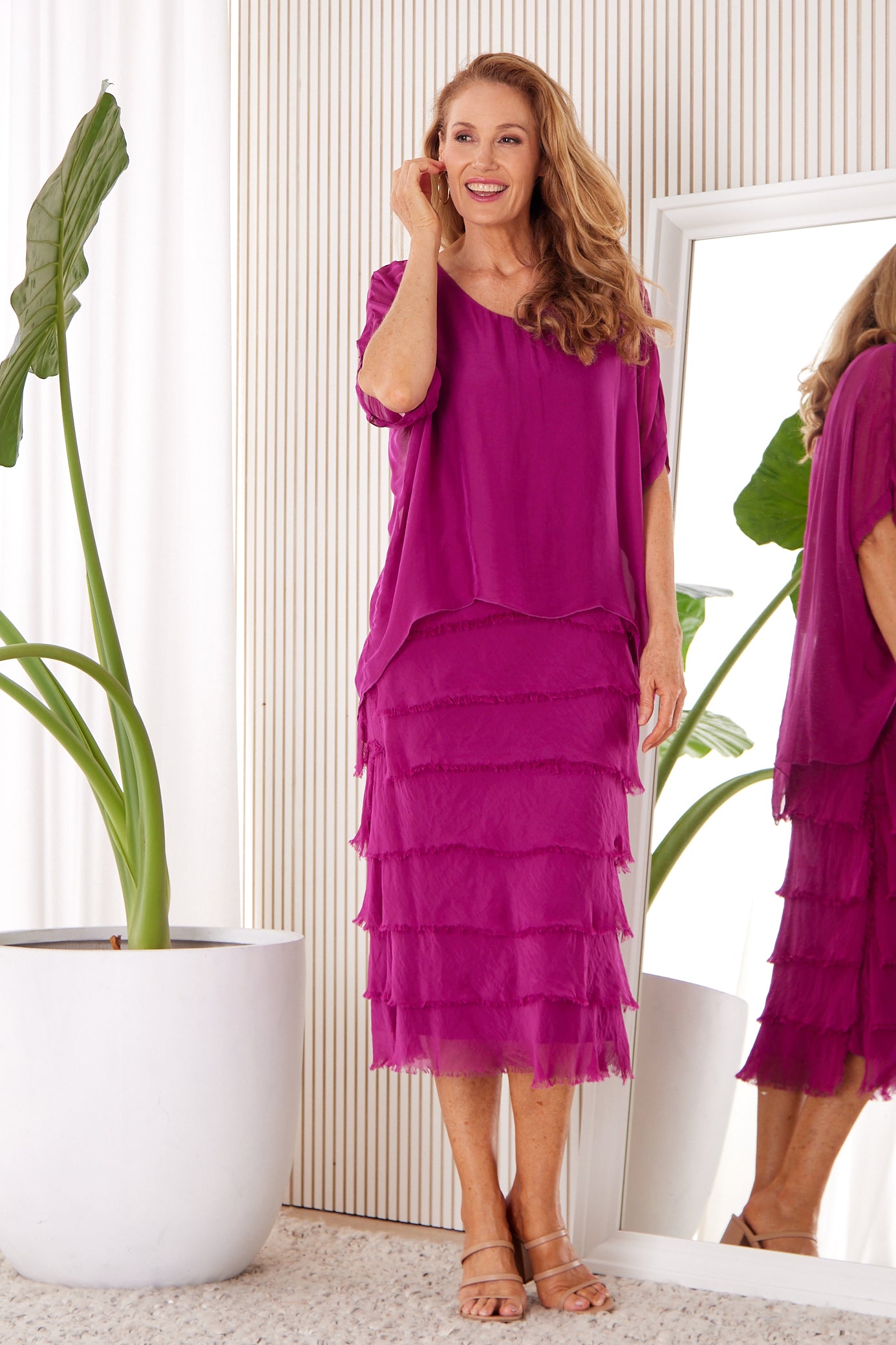 Women s Silk Clothing Italian Made Event Wear TULIO Fashion