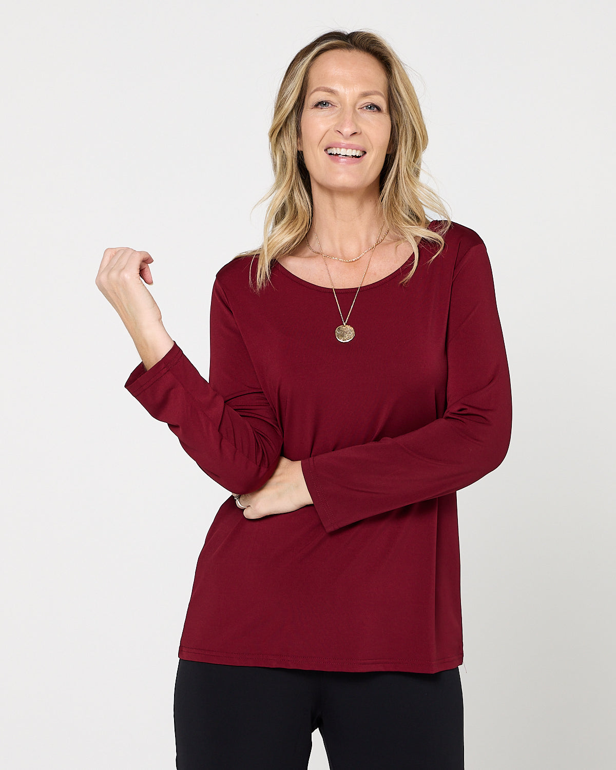 Marsden Top  - Burgundy