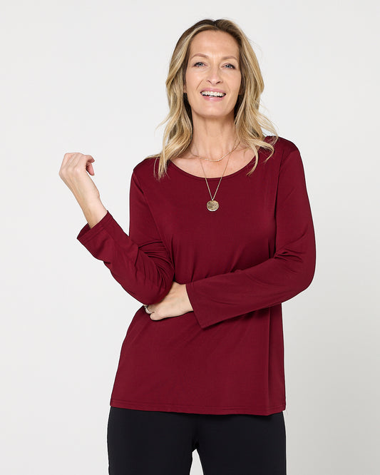 Marsden Top  - Burgundy