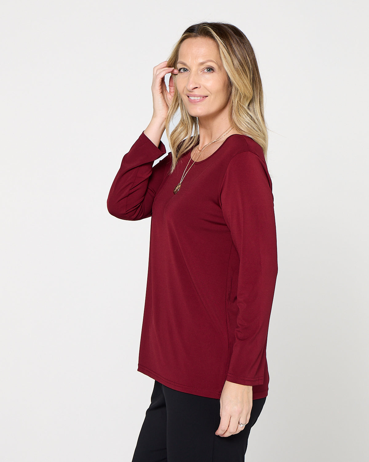 Marsden Top  - Burgundy