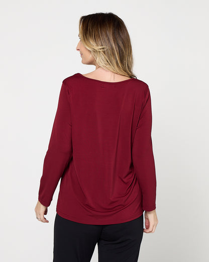 Marsden Top  - Burgundy