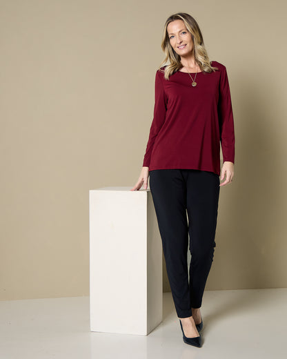Marsden Top  - Burgundy