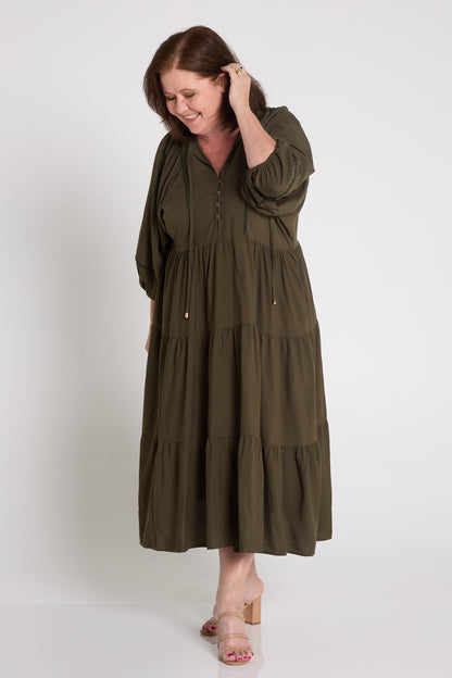 Mata Dress - Khaki