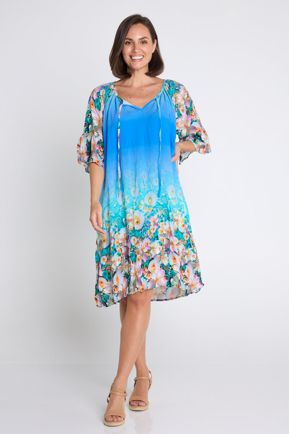 Kumasi Dress - Tropical Bloom