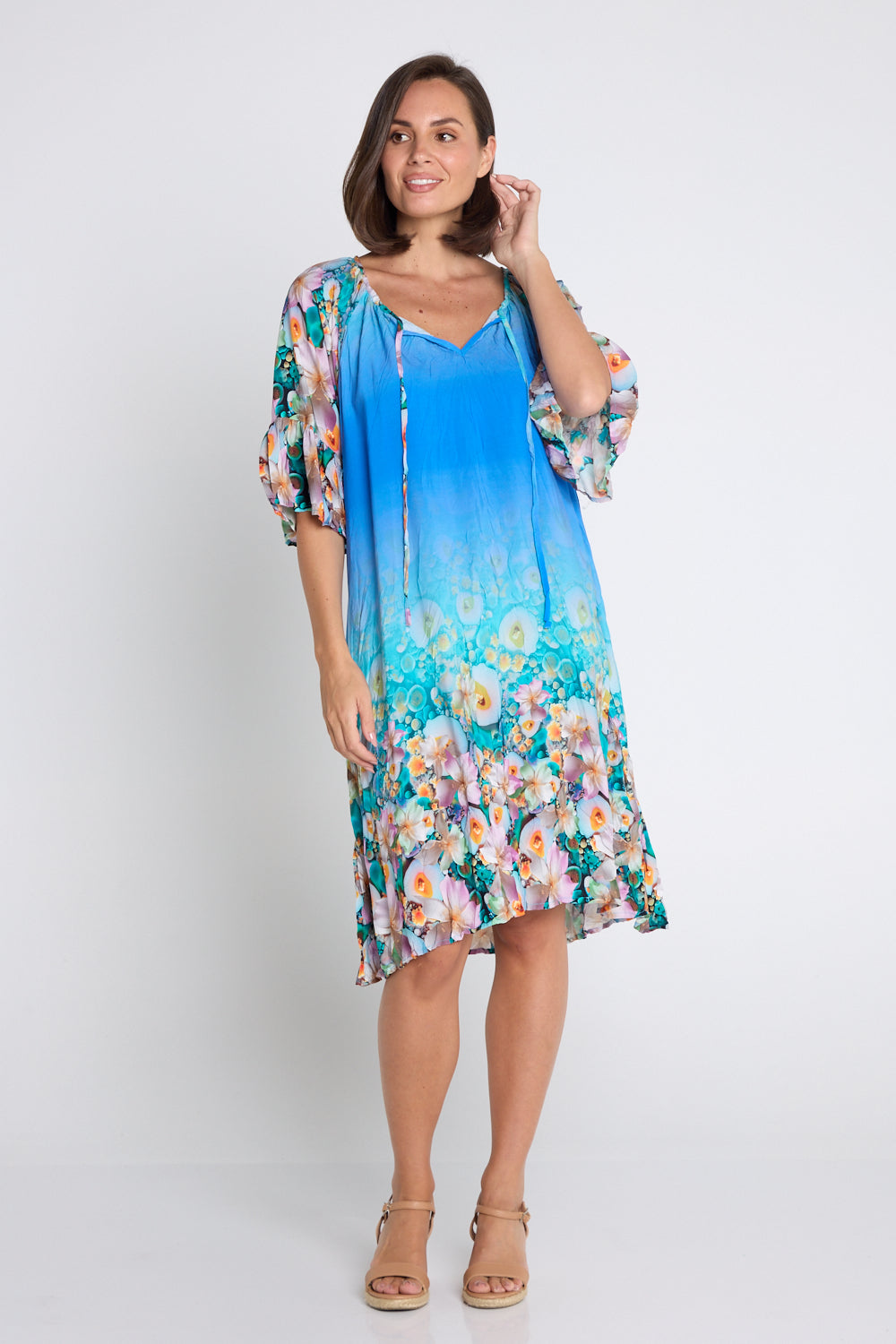 Kumasi Dress - Tropical Bloom