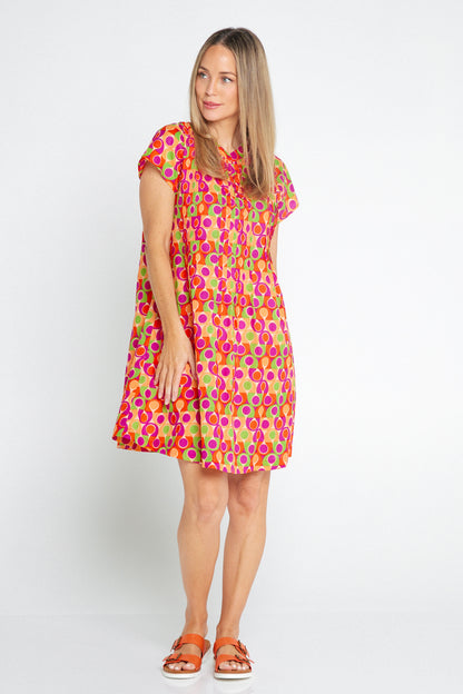 Melville Petite Cotton Dress - Papaya