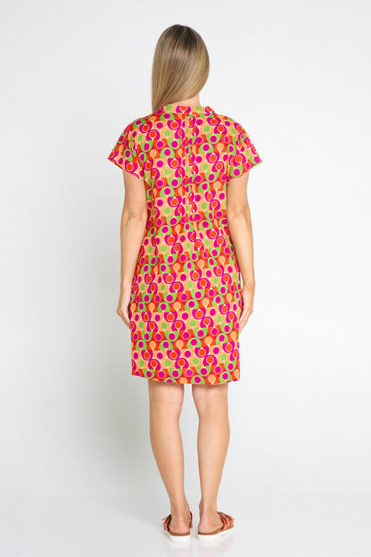 Melville Petite Cotton Dress - Papaya