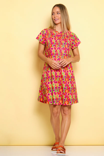 Melville Petite Cotton Dress - Papaya