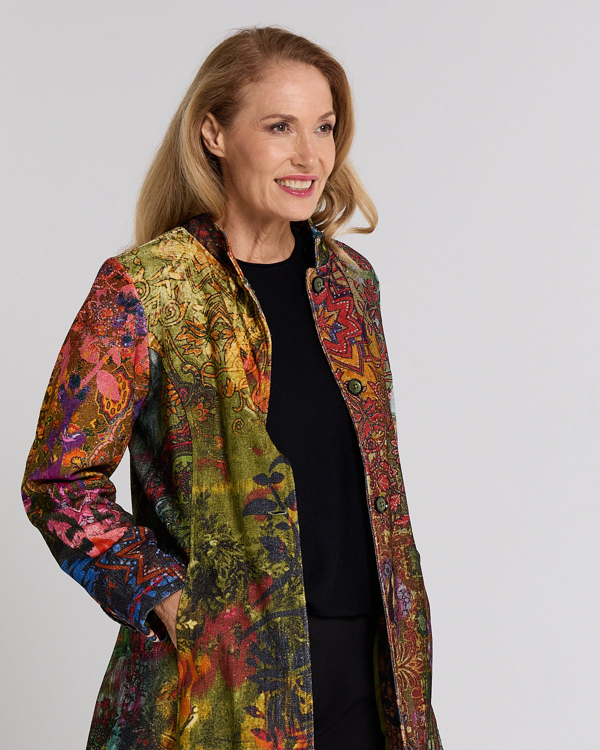 Spada Coat - Olive Print