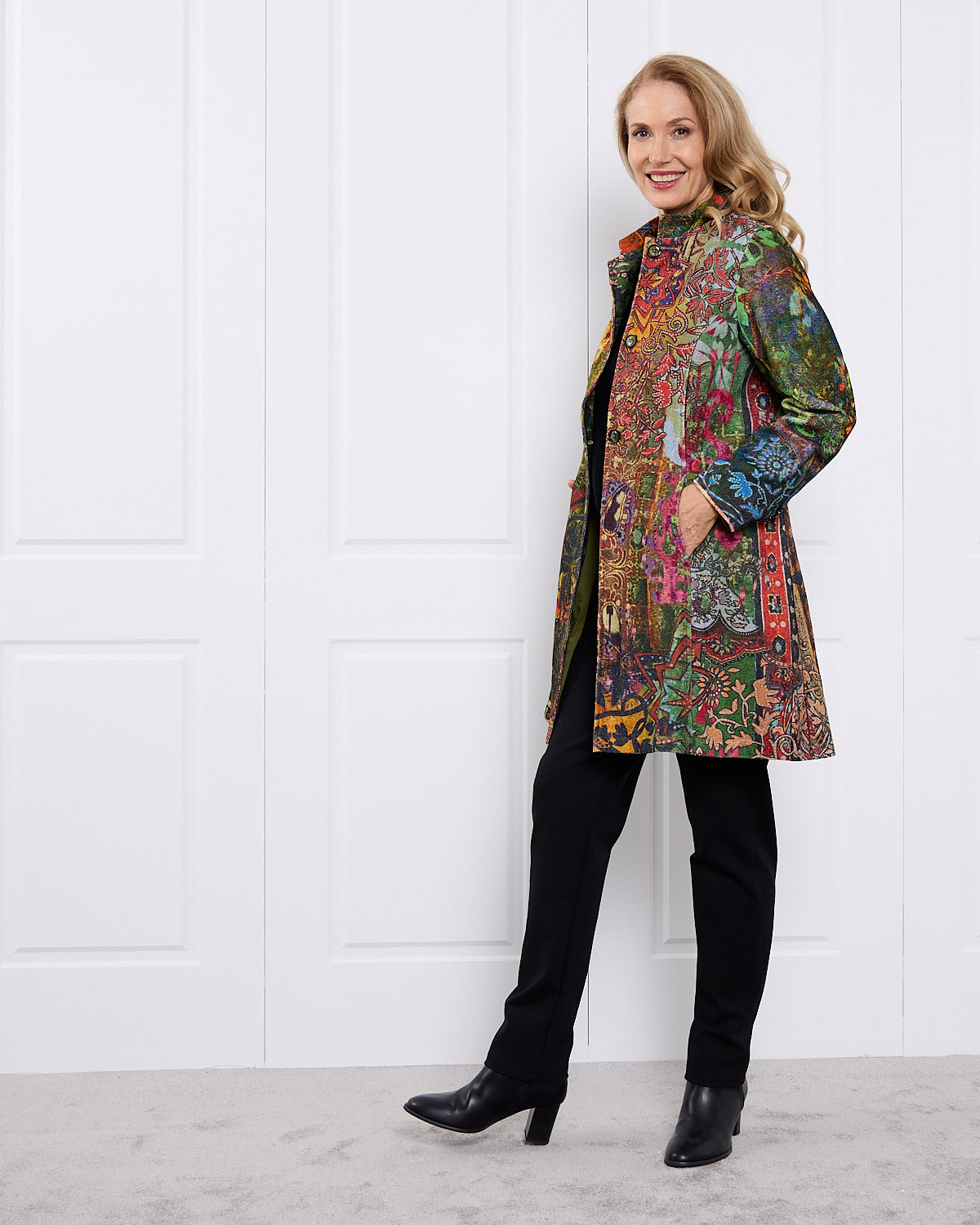Spada Coat - Olive Print