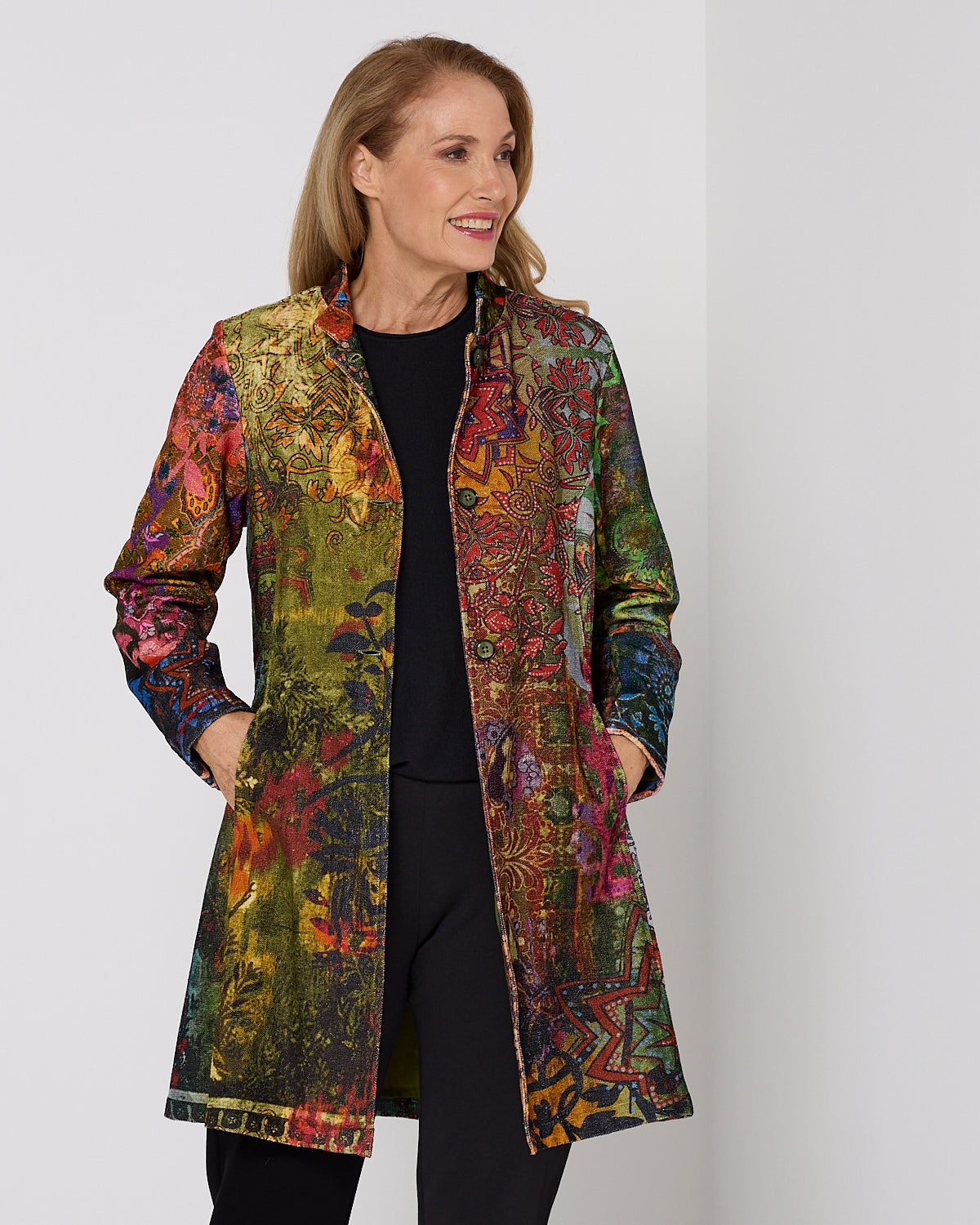 Spada Coat - Olive Print