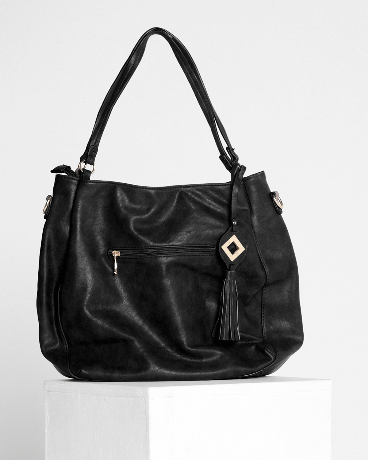 Mila Woven Bag - Black