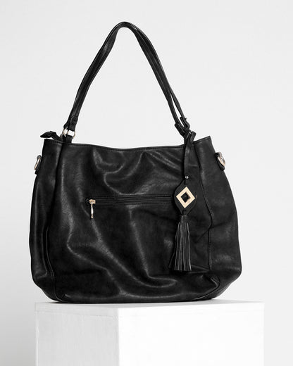 Mila Woven Bag - Black