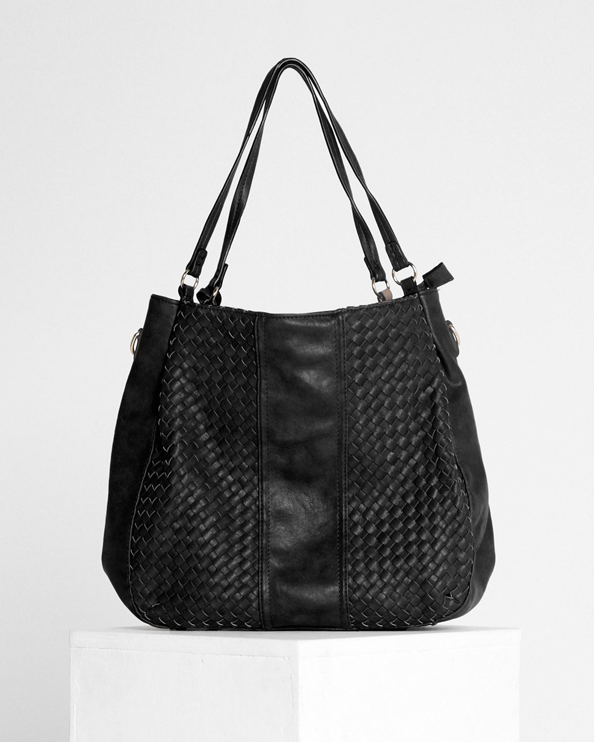 Mila Woven Bag - Black