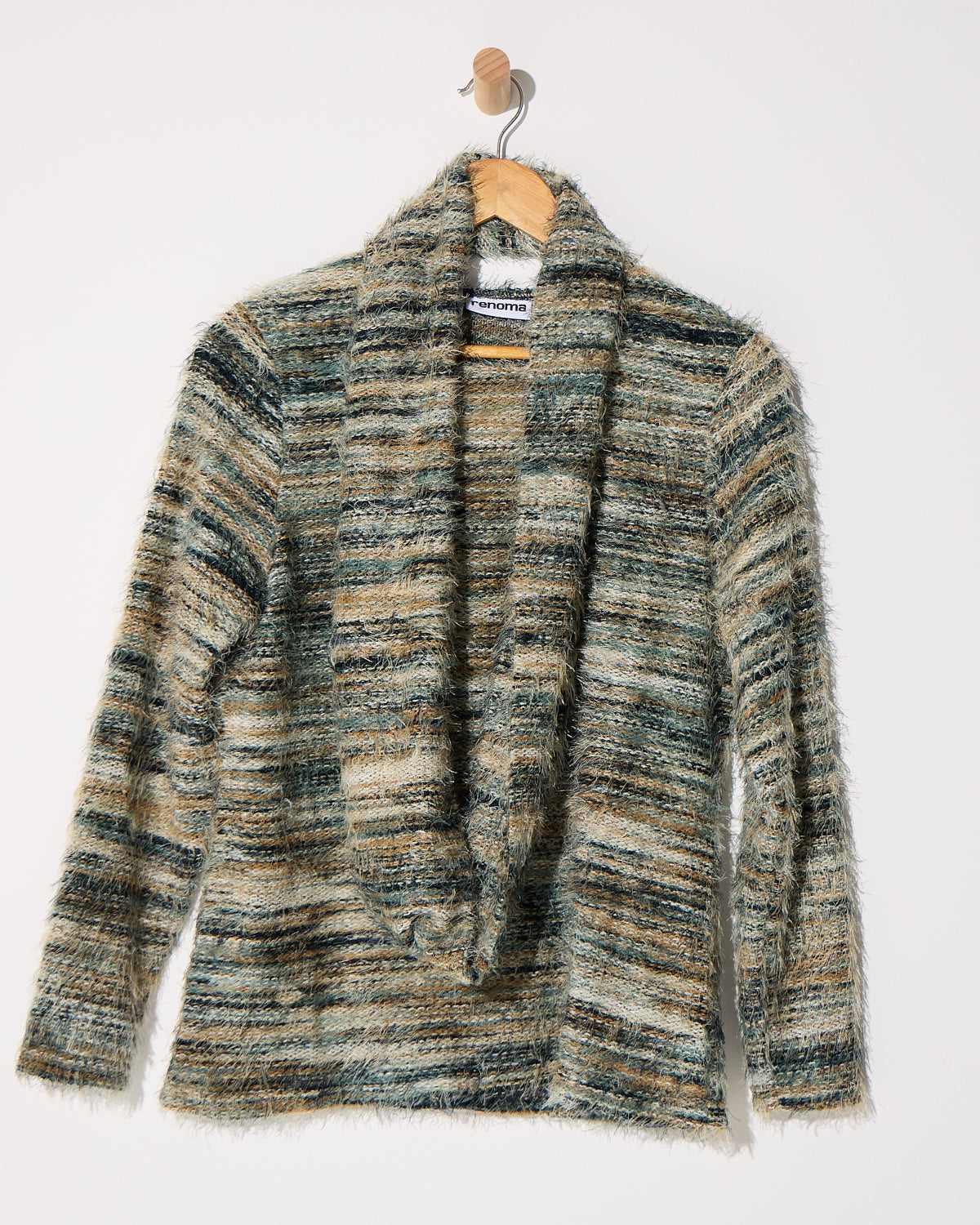 Lani Fluffy Knit Top & Snood - Mint