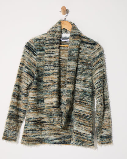 Lani Fluffy Knit Top & Snood - Mint