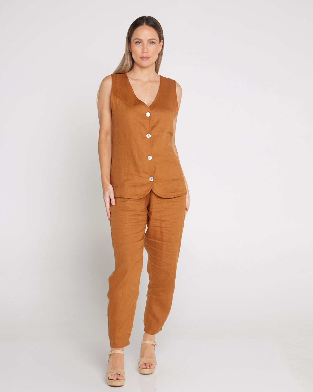Miramar Vest - Caramel