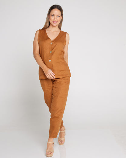 Miramar Vest - Caramel