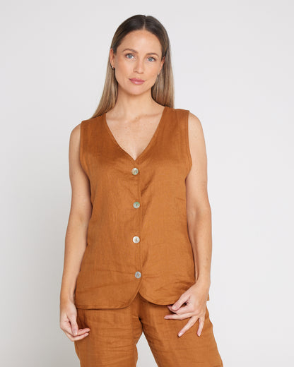 Miramar Vest - Caramel
