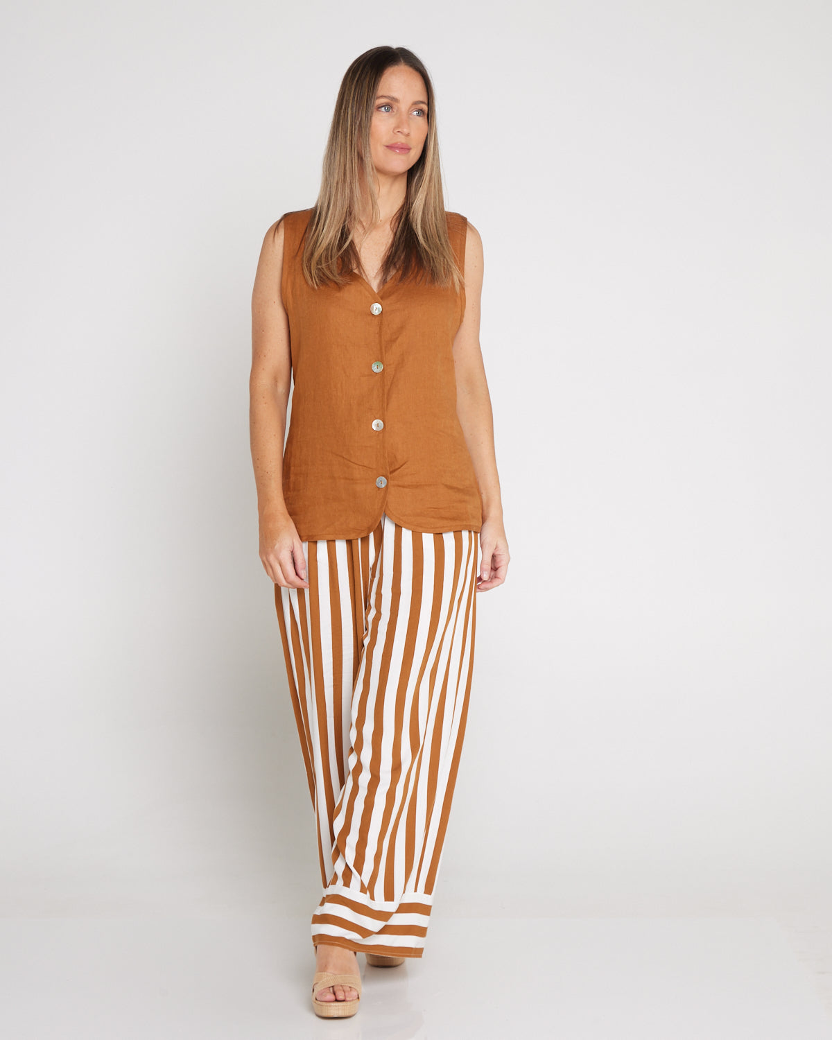 Miramar Vest - Caramel
