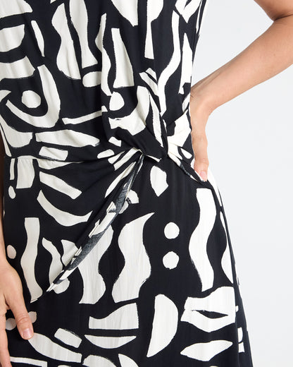 Abingdon Dress - Black & Ivory