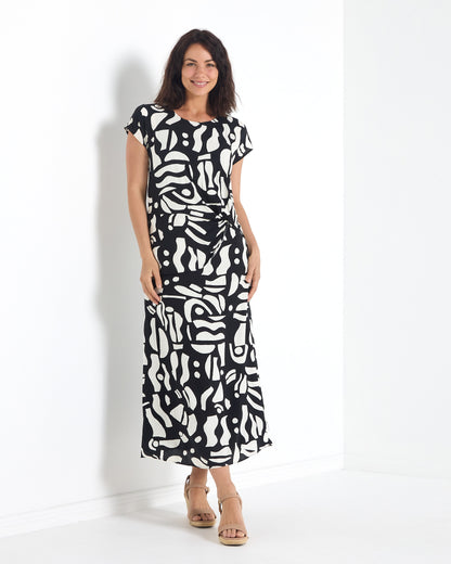 Abingdon Dress - Black & Ivory