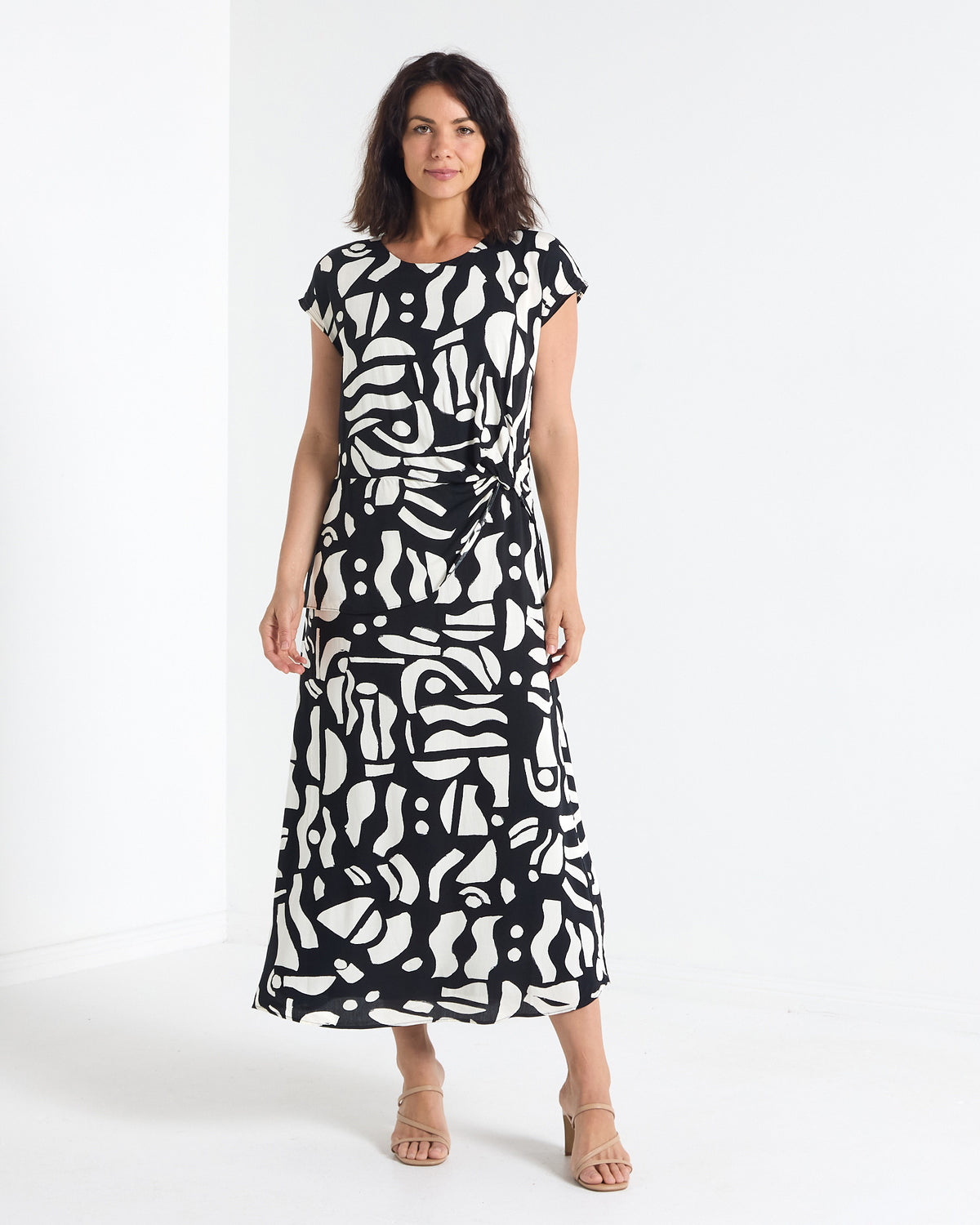 Abingdon Dress - Black & Ivory