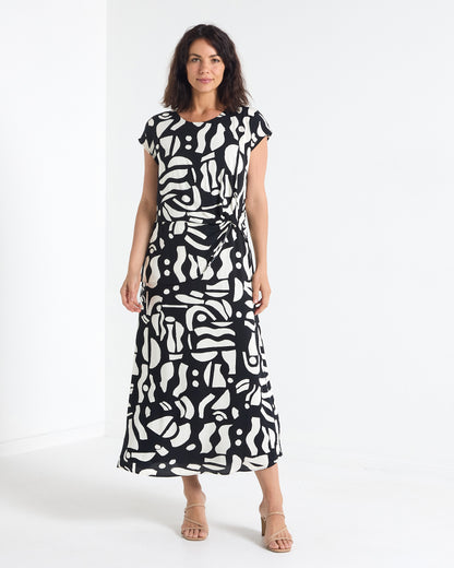 Abingdon Dress - Black & Ivory