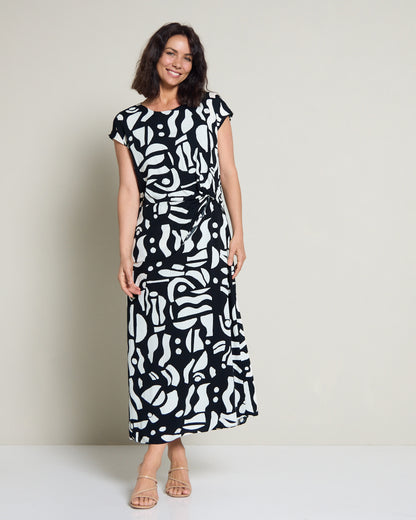 Abingdon Dress - Black & Ivory