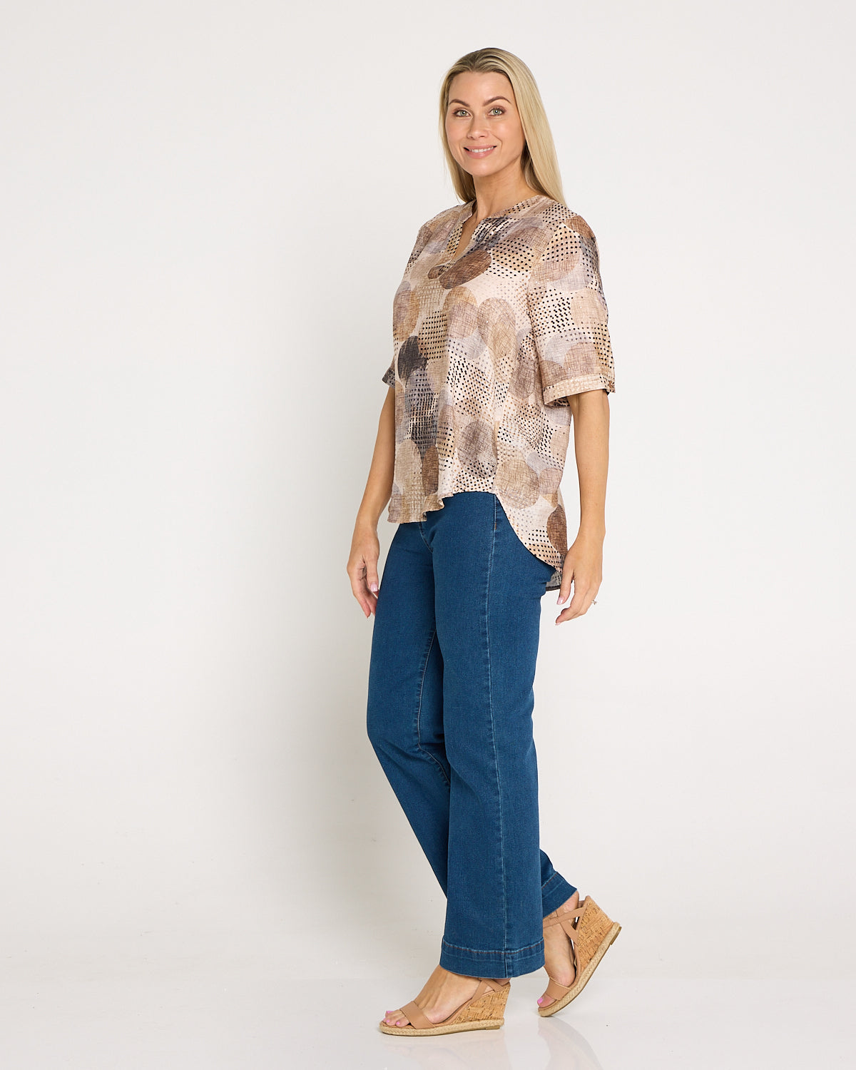 Monroe Top - Mocha Luxe Spot