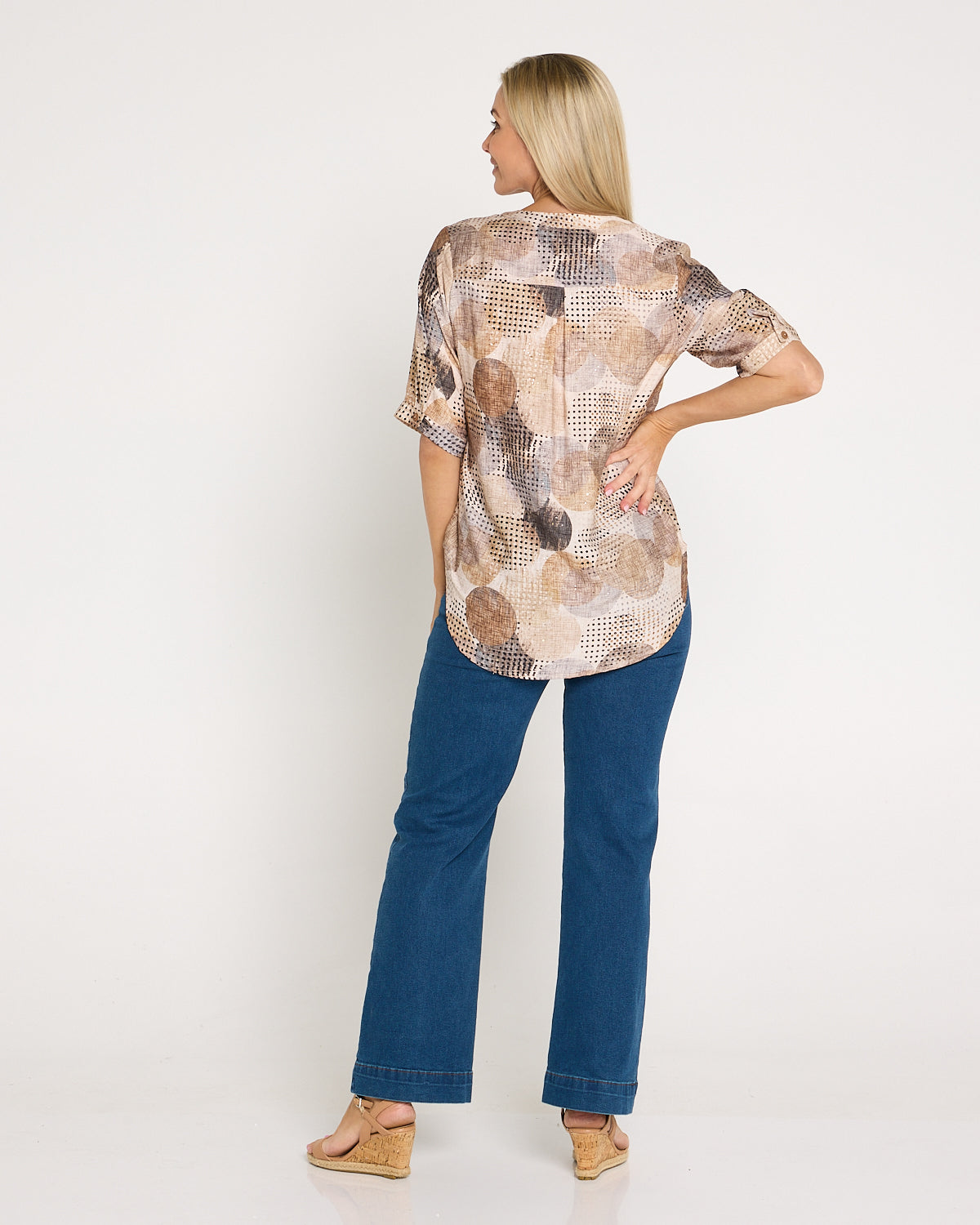 Monroe Top - Mocha Luxe Spot