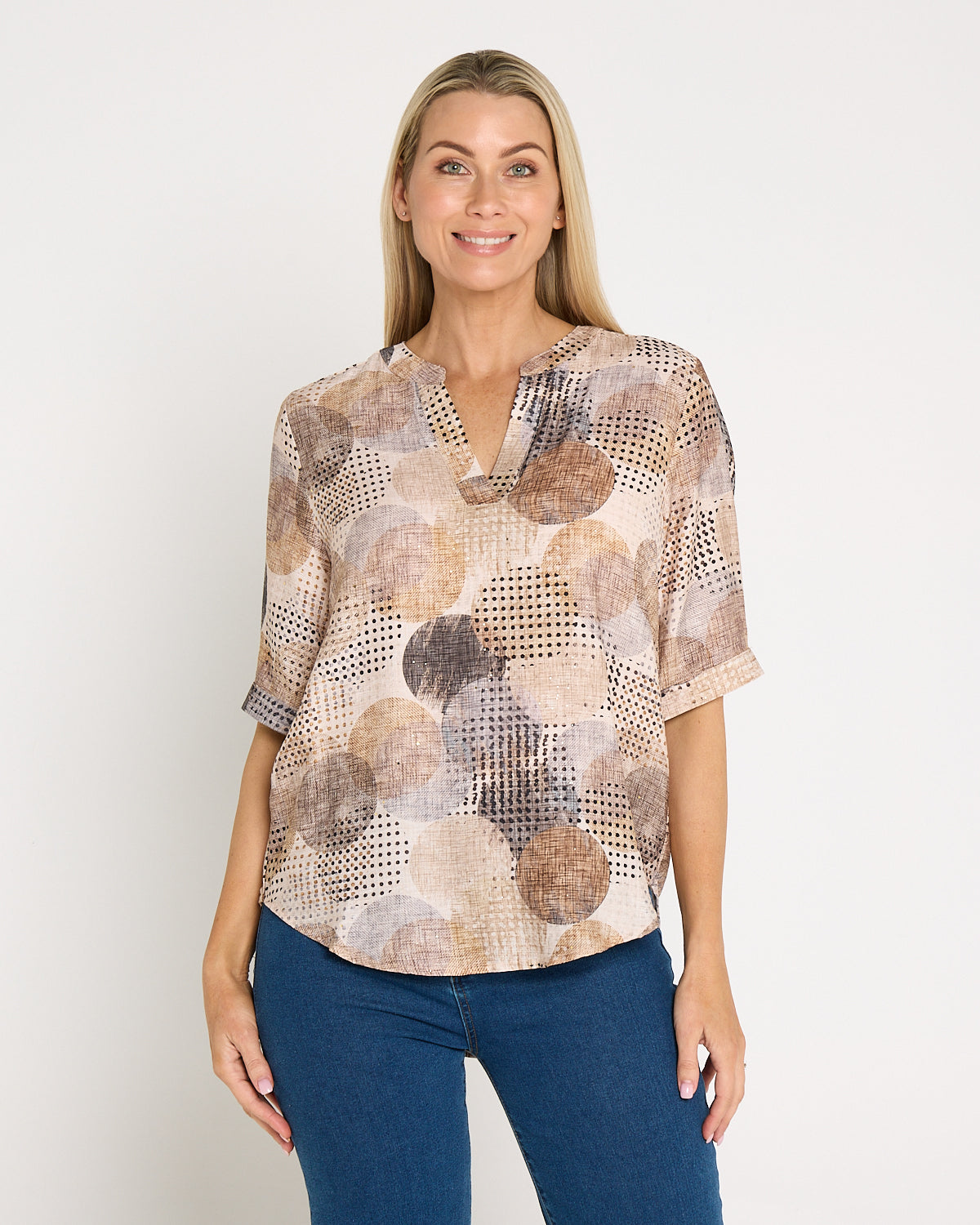 Monroe Top - Mocha Luxe Spot
