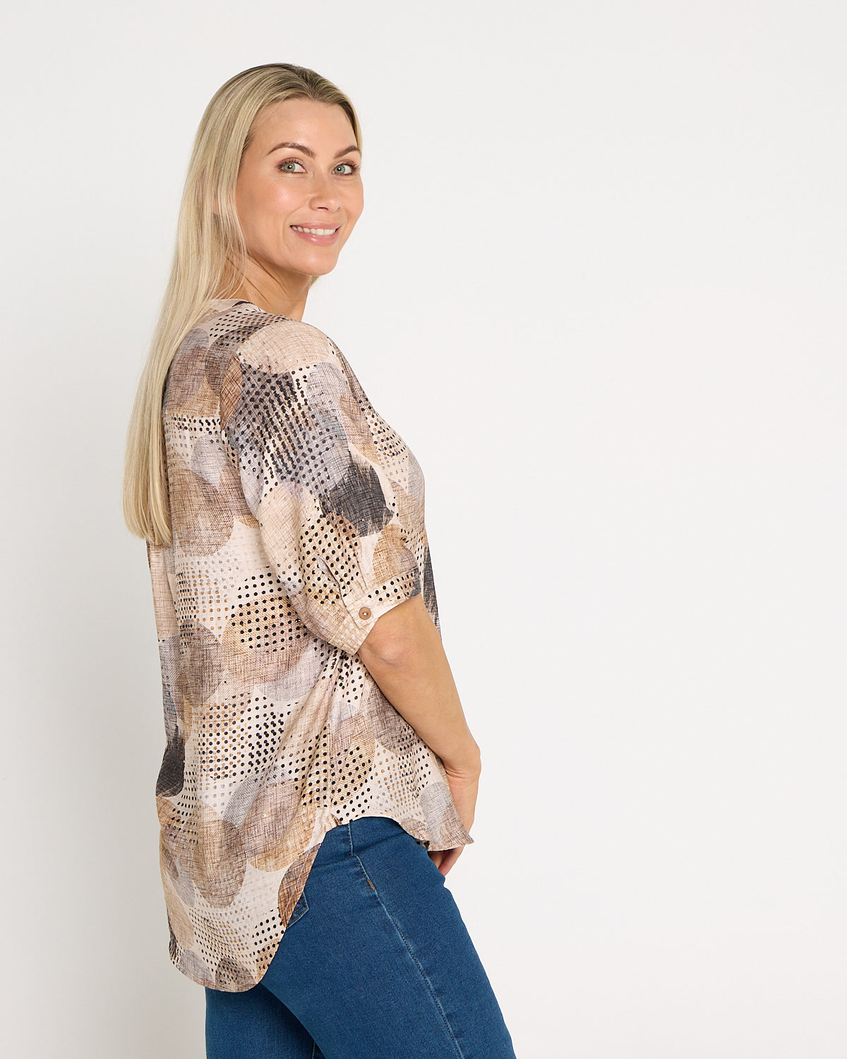 Monroe Top - Mocha Luxe Spot