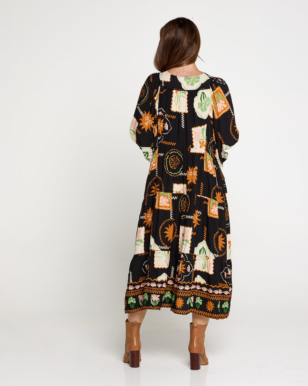 Morse Dress - Sun Tan Floral