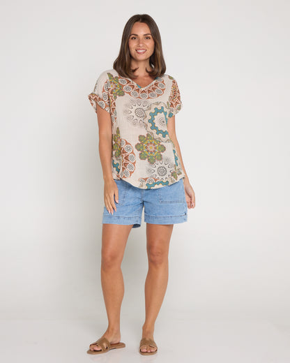 Atlas Denim Short - Mid Blue Wash