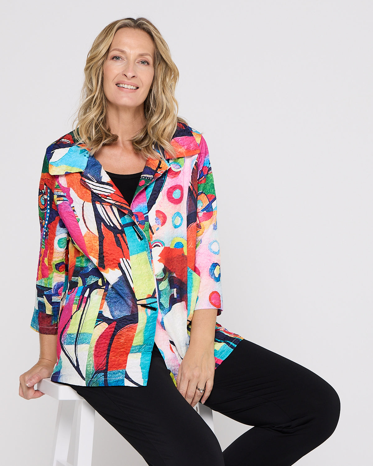 Vivid Jacket - Mosaic Print – TULIO Fashion