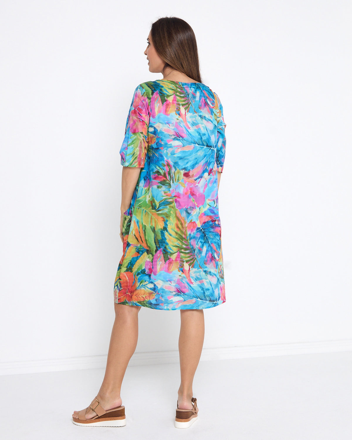 Greta Dress - Watercolour Floral