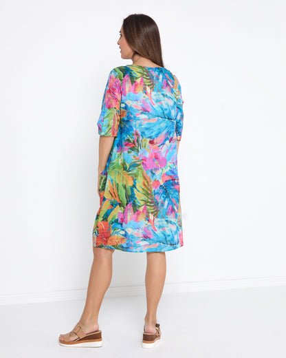 Greta Dress - Watercolour Floral