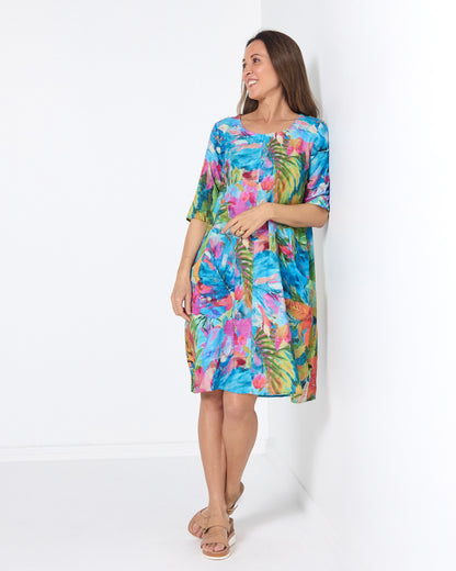 Greta Dress - Watercolour Floral