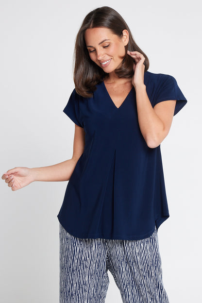 Ashlyn Top - Navy
