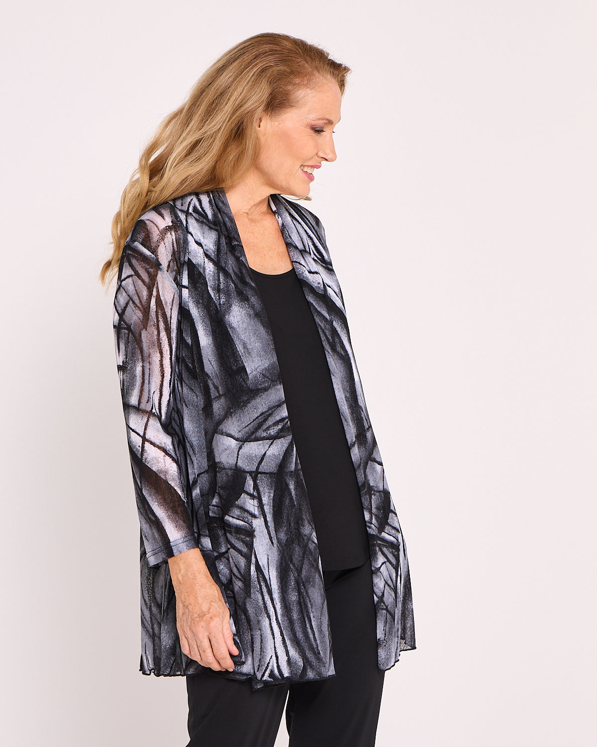 Naomi Mesh Jacket – Silver Shadow