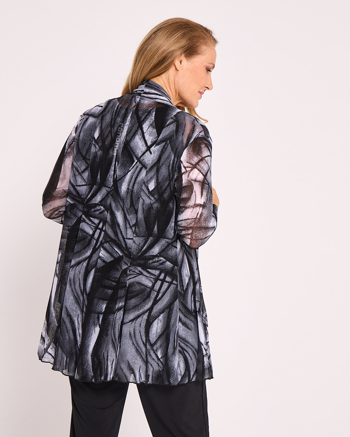 Naomi Mesh Jacket – Silver Shadow