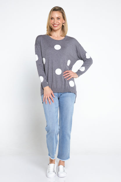 Naomi Jumper - Grey Spot