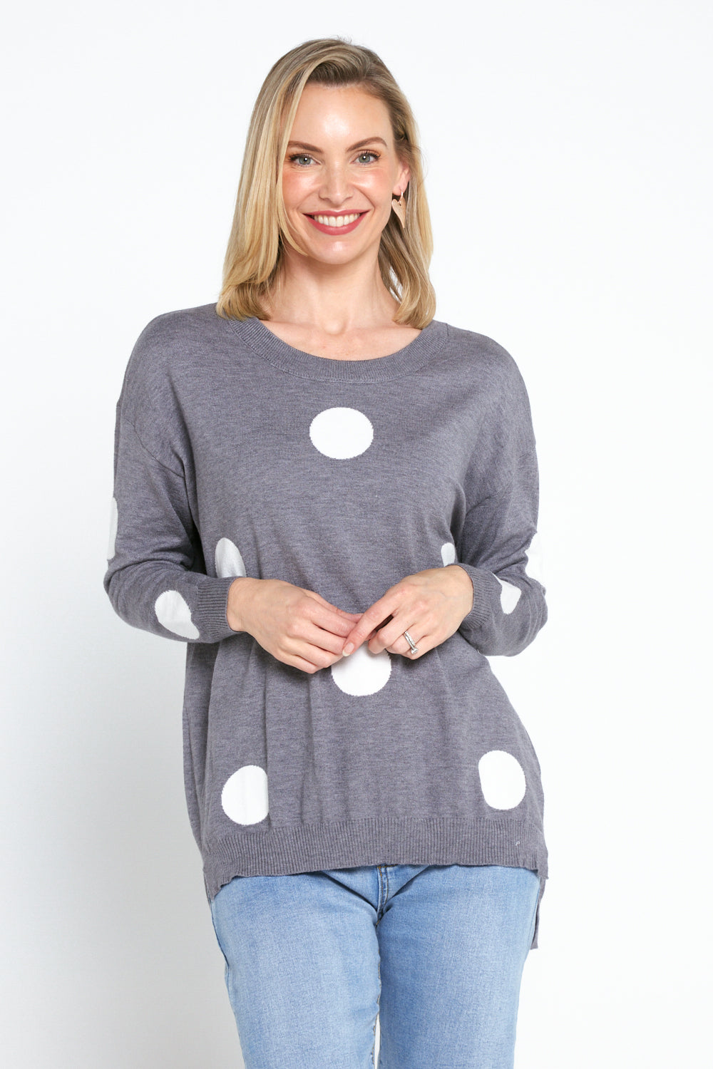 Naomi Jumper - Grey Spot