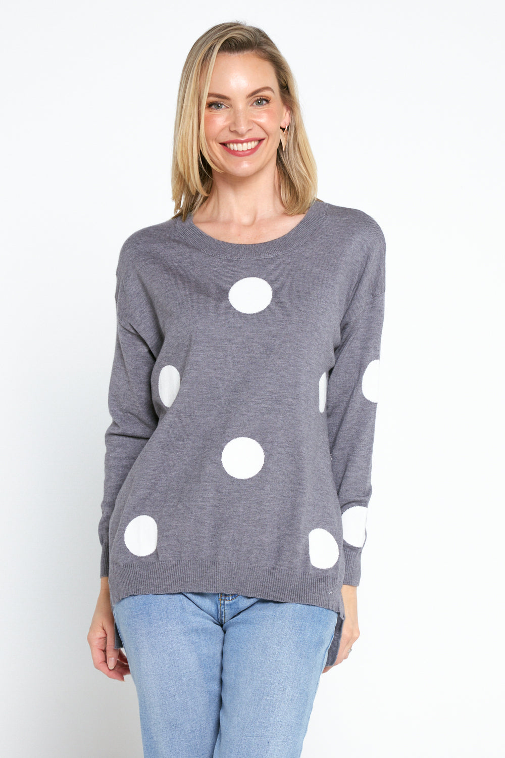 Naomi Jumper - Grey Spot