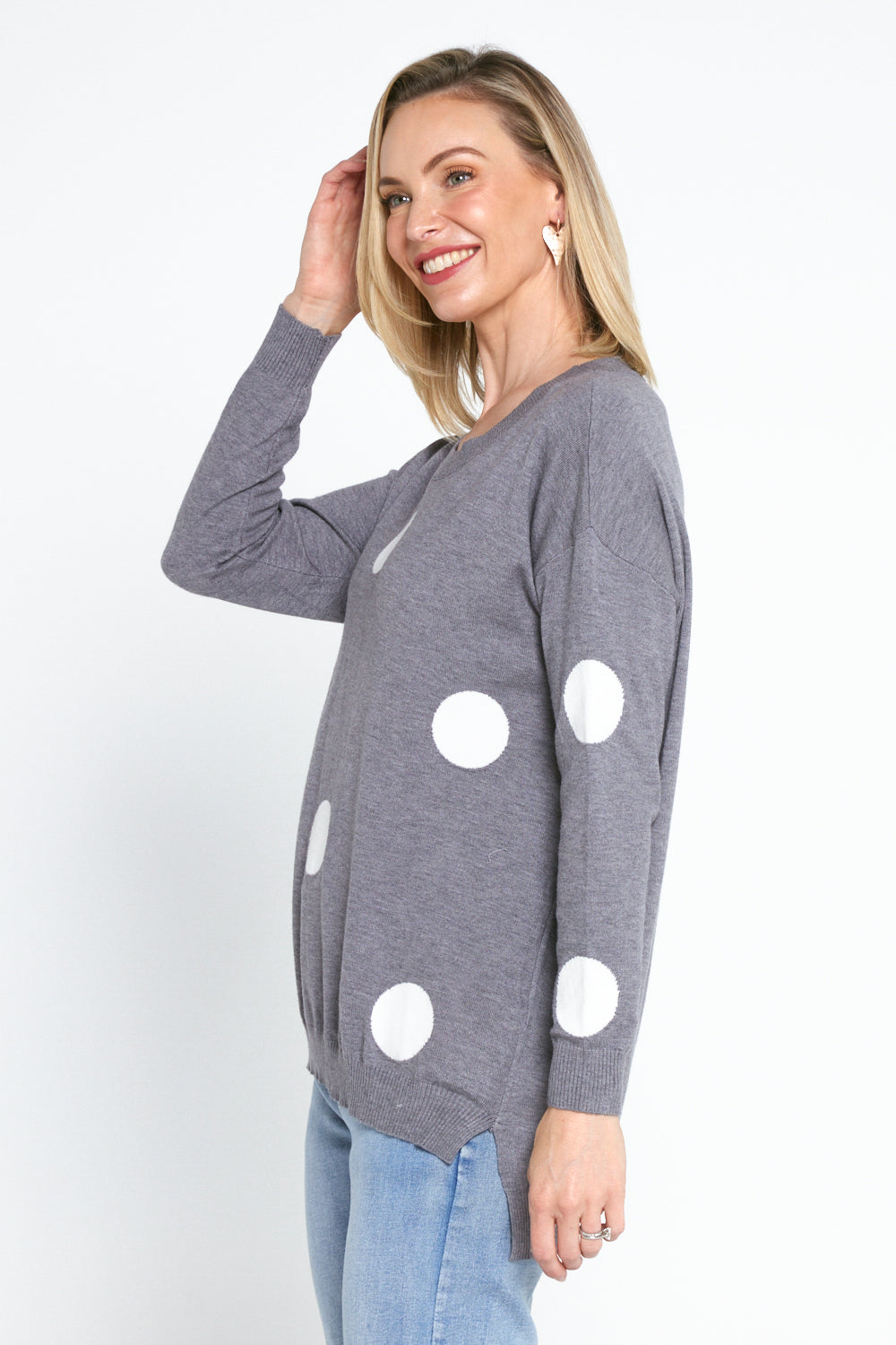 Naomi Jumper - Grey Spot