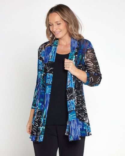 Naomi Mesh Jacket - Coastal Evening